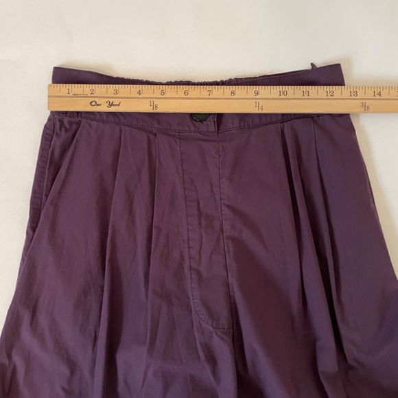 Rachel Comey Coxsone Wide Leg Crisp Cotton Pants Size 4 Purple Eggplant $479 - Picture 8 of 15